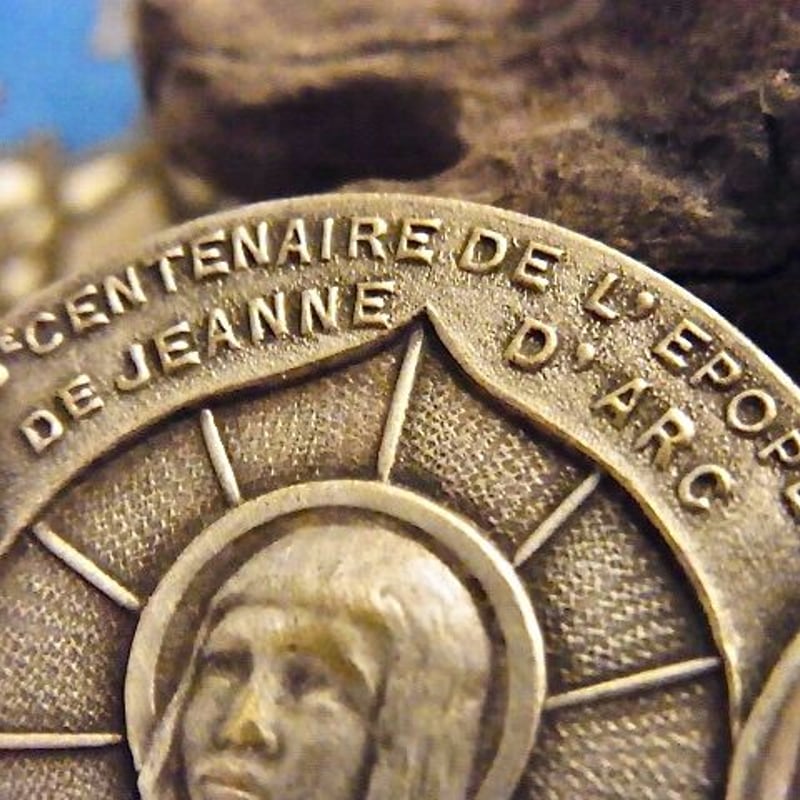 フランス アンティーク ジャンヌダルク ブローチ フランス革命 生誕500