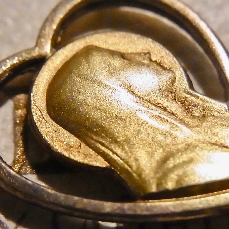 フランス アンティーク シェル ロザリオ 聖母マリア ハート メダイ