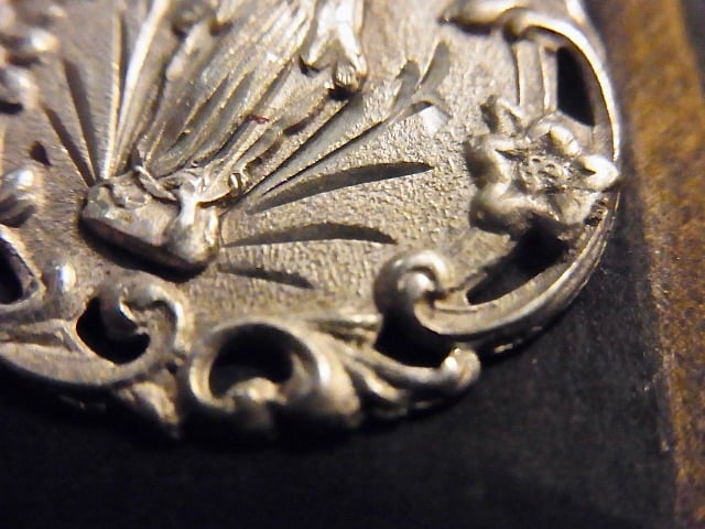 フランス アンティーク 無原罪の御宿り 不思議のメダイ シルバー800