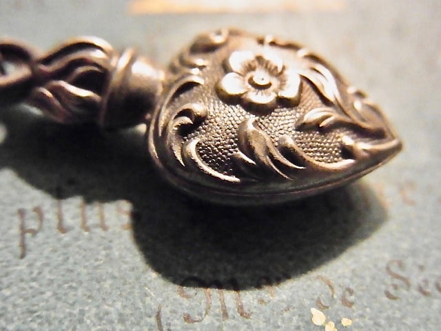 フランス アンティーク ハート イエズスの聖心 心臓 メダイ ペンダント