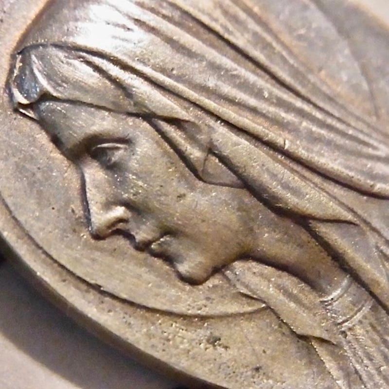 フランス アンティー ルルドの泉 メダイ 聖母マリア 聖ベルナデッド