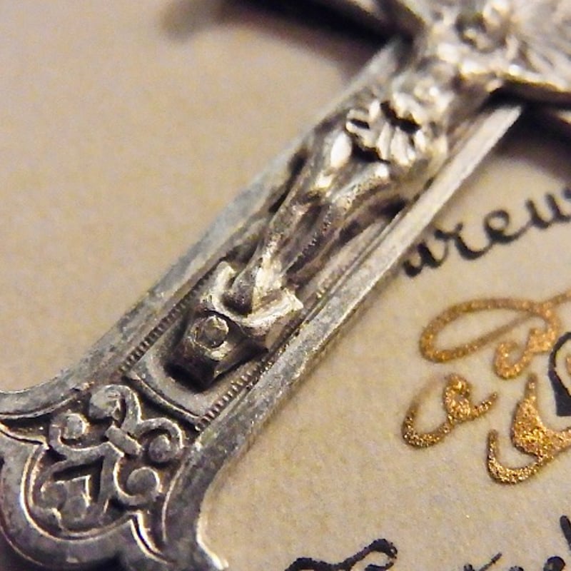 フランス アンティーク ゴシック調 十字架 クロス キリスト