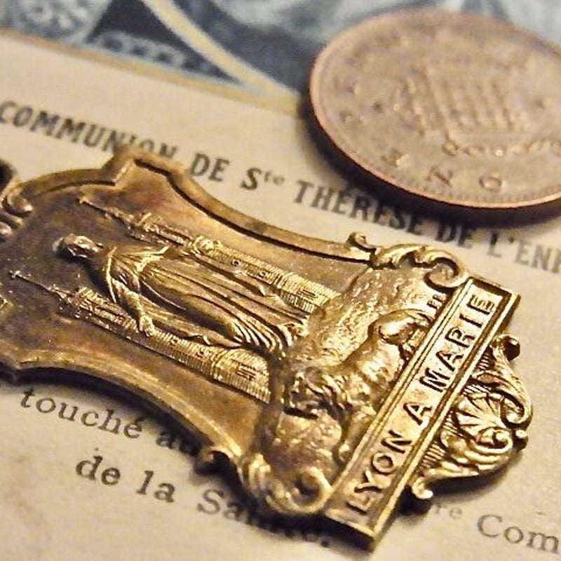 フランス アンティーク フルヴィエール大聖堂 リヨン 聖母マリア