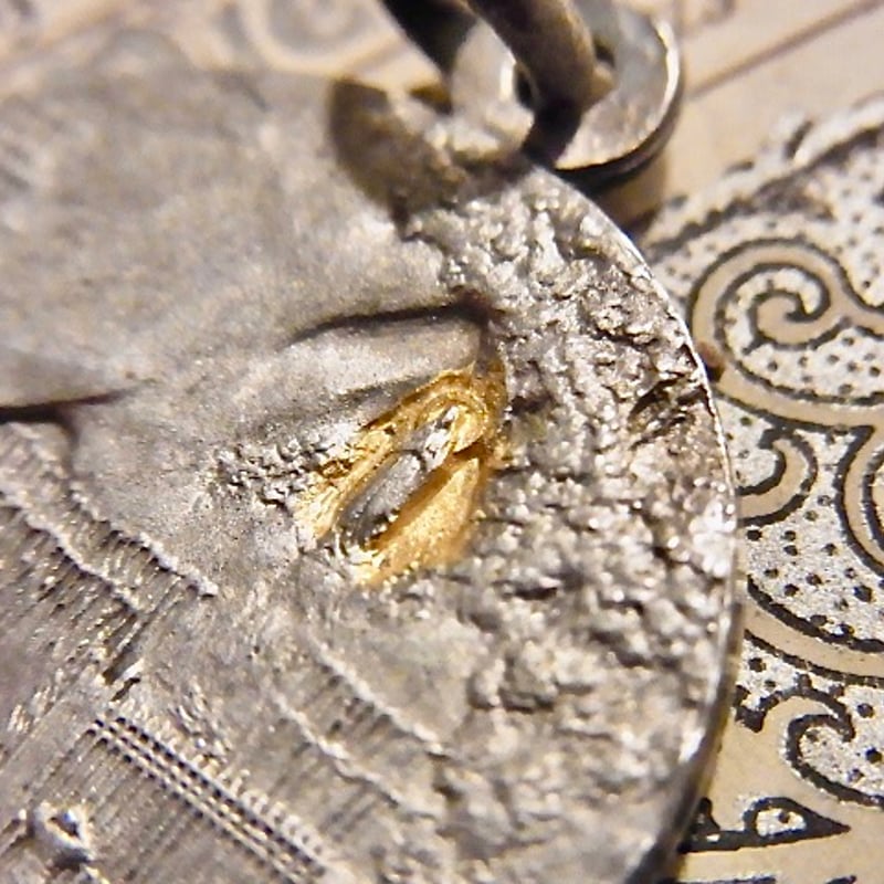 フランス　アンティーク　ラトル　妖精 フランス アンティーク メダイ ルルドの泉 聖母マリア 薔薇 百合