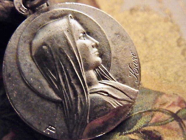 フランス アンティーク KARO 聖母マリア メダイ フルヴィエール大聖堂