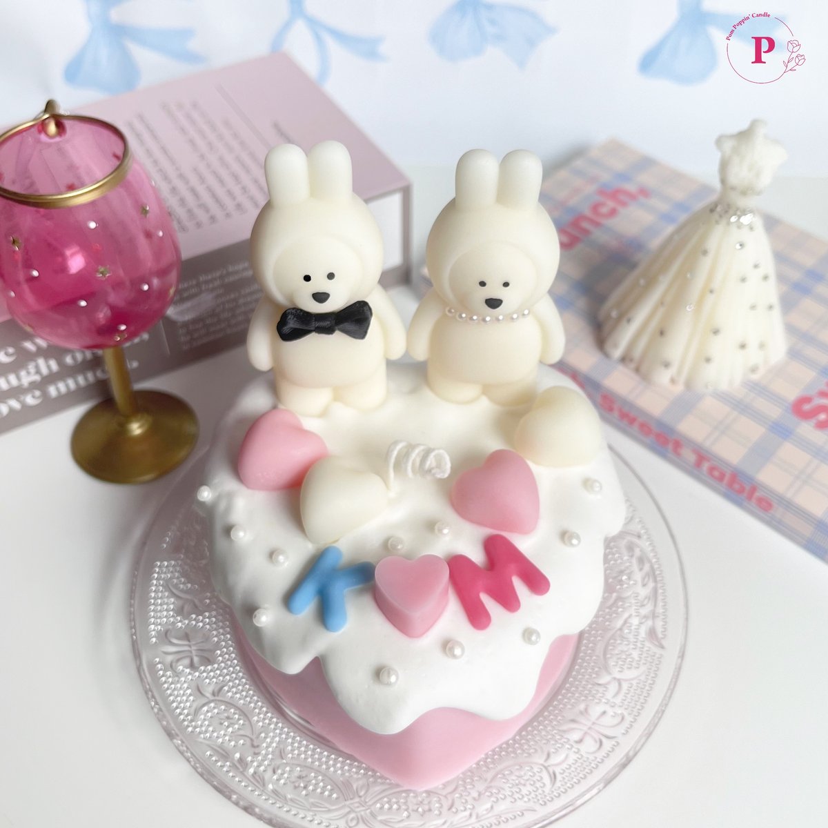 恋するうさくまケーキキャンドル♡ | Pom Poppin' Candle