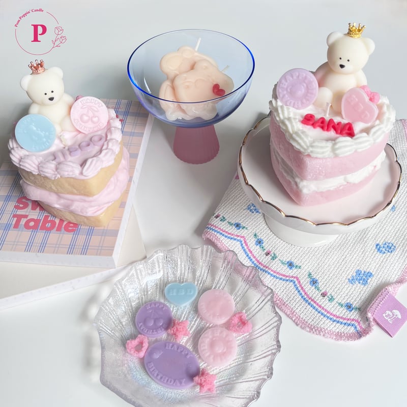 ハートケーキキャンドル🩷 | Pom Poppin' Candle