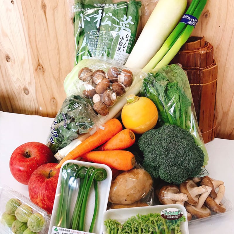 おまかせ 野菜と季節のフルーツセット 約8種類 山形県産 新鮮 地