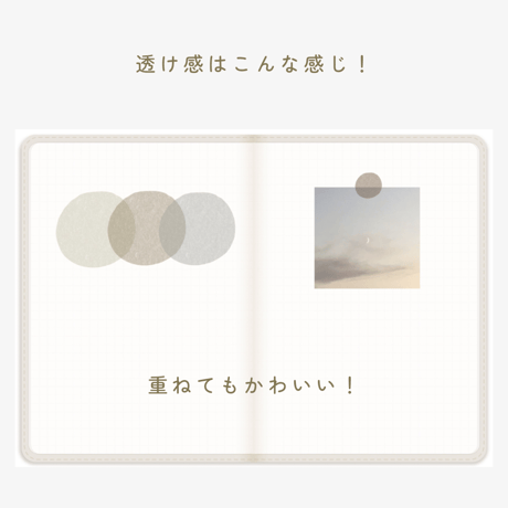 和紙風 まるいシール 2種セット