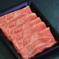 鳥取和牛すき焼き・しゃぶしゃぶ　霜降り　500g　黒折箱入り　お祝い、内祝など贈り物ギフトに最適