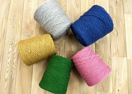 ガラ紡糸 ■500g巻【エコ染め　新色シリーズ】