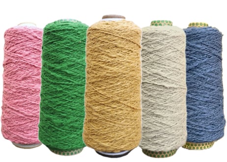 ガラ紡糸 ■100gコーン巻【エコ染　新色シリーズ】