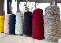 ガラ紡糸　■100gコーン巻　【エコ染　定番色シリーズ】