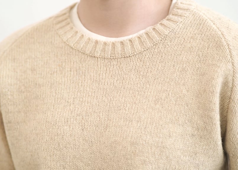 峯村サフォーク】サフォークセーター | ガラ紡(がらぼう)のお店