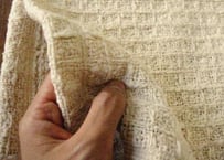 ワッフル織ガラ紡布（50cm単位）