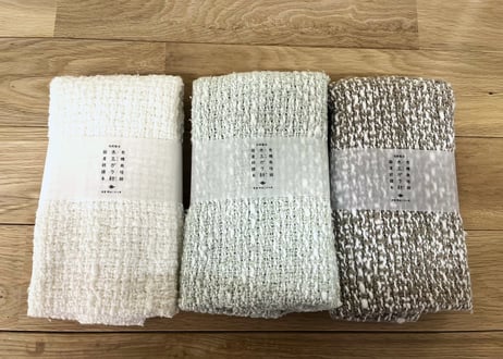 【木玉ガラ紡】ガラ紡のフェイスタオル