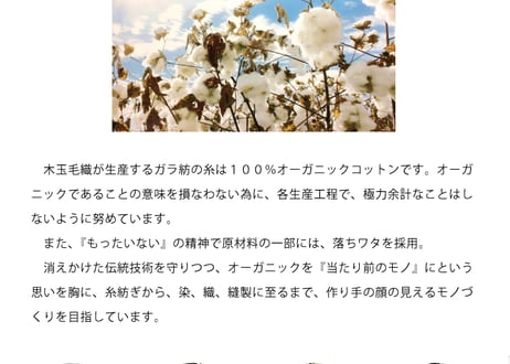 【木玉ガラ紡】ガラ紡のフェイスタオル