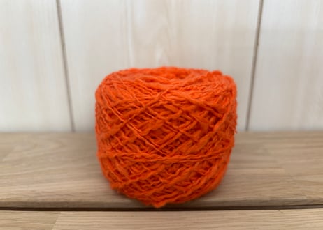 ガラ紡糸　【限定色 #35 キャロット】