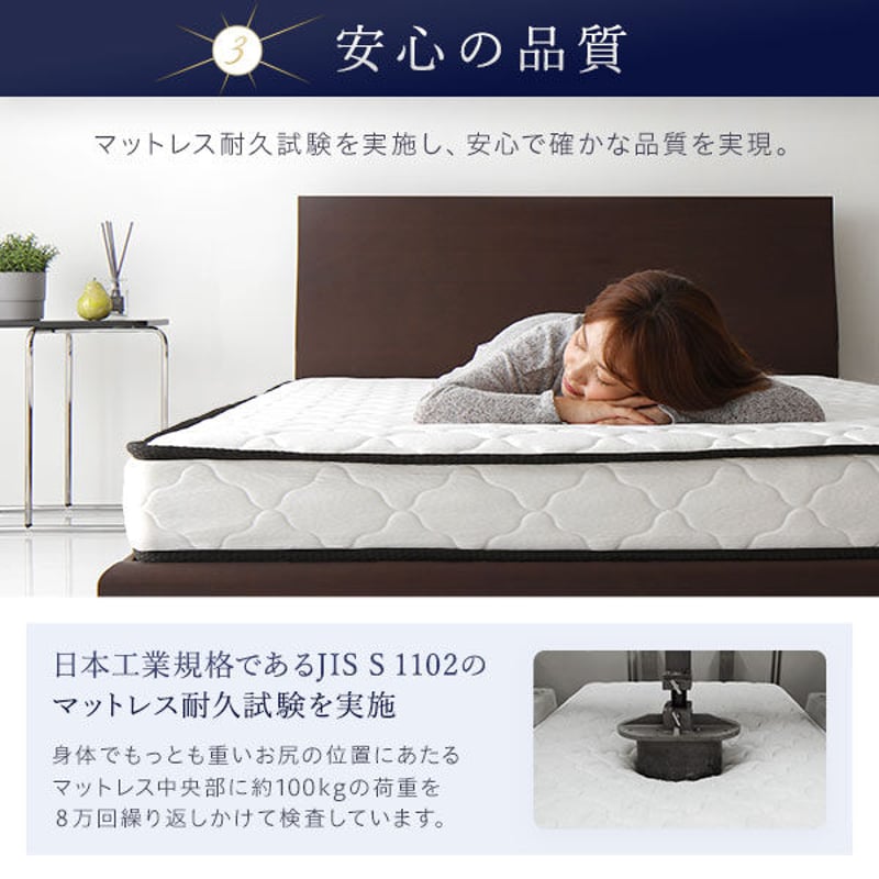 マットレス ボンネルコイル 快眠 高密度 ニット生地 通気性 1年 マットレス ボンネルコイル 快眠 高密度 ニット生地 通気性 1年