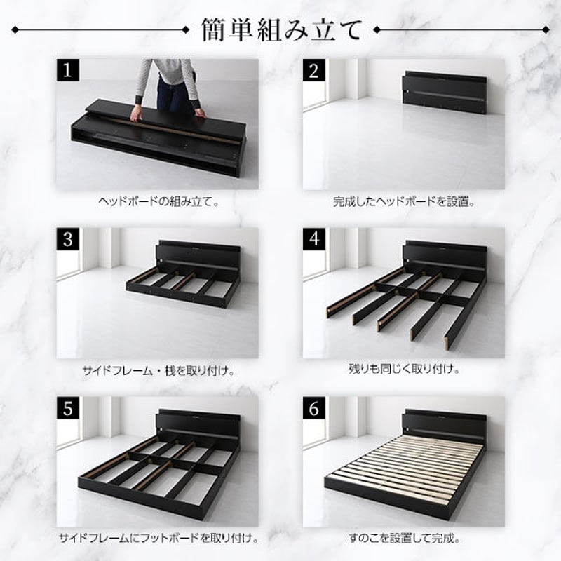 ベッド ブラック セミダブル ベッドフレームのみds-2174095 Amazon｜【フレームのみ 引き出しなしモデル】棚 ベット 木製