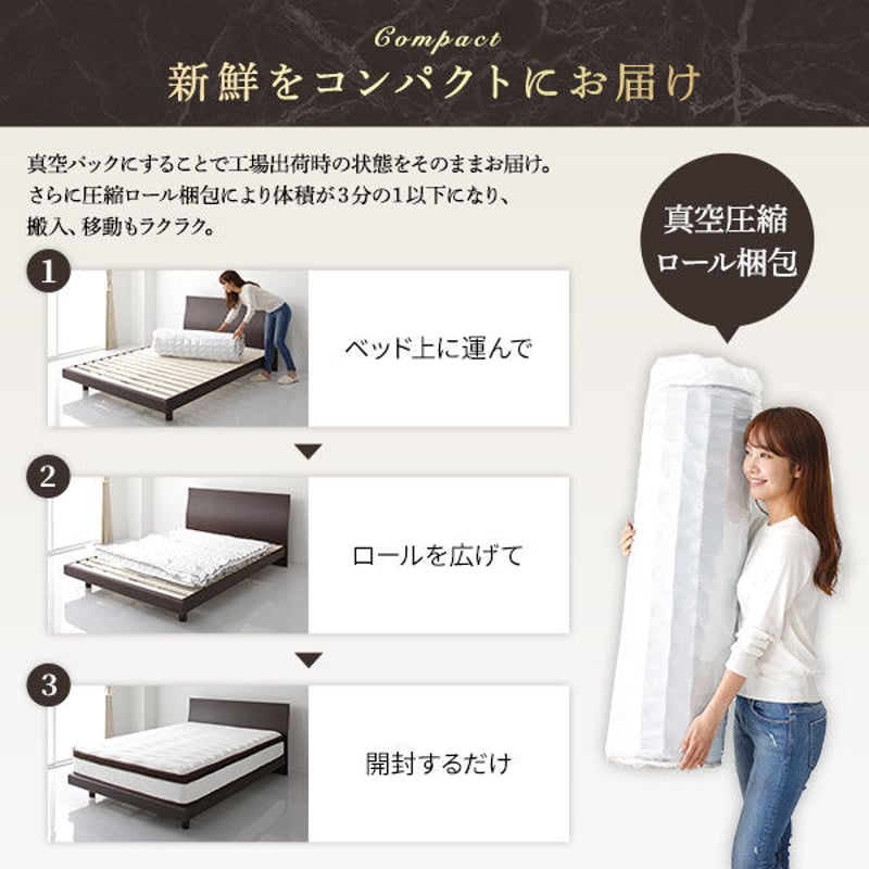 マットレス シングル 97cm 2層 ポケットコイル ハイグレード 快眠 