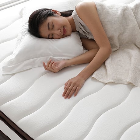 マットレス セミダブル 120cm 2層 ポケットコイル ハイグレード 快眠 ニット 体圧分散 1年保証 コンパクト 圧縮梱包ds-2320275