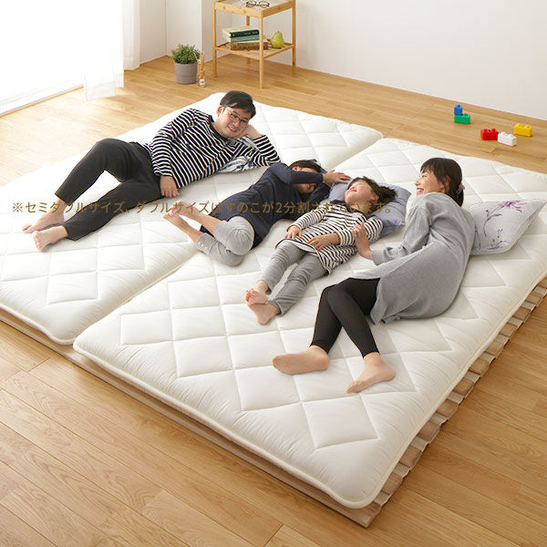 すのこ ベッド マットレス 折りたたみロール 式 セミダブルds-2252114 すのこ ベッド マットレス 折りたたみロール 式 セミダブルds