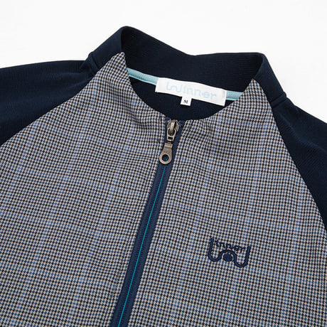Glen check cycling jersey