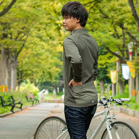 Glen check cycling jersey