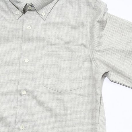 Wool-mix shirt(houndstooth pattern)