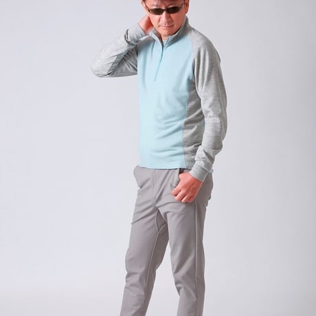 Wool half-zip pullover