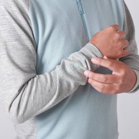 Wool half-zip pullover