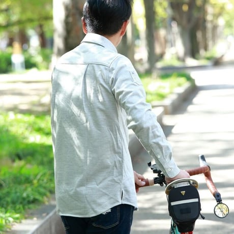 Wool-mix shirt(houndstooth pattern)