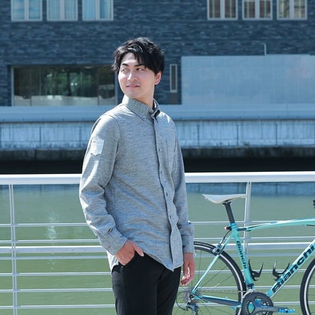 Wool-mix shirt(Plain)