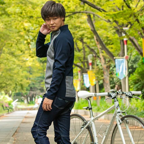 Glen check cycling jersey