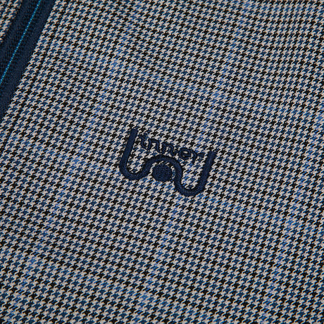 Glen check cycling jersey