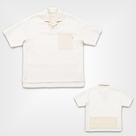風涼スキッパー襟シャツ