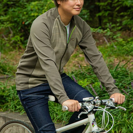 Glen check cycling jersey