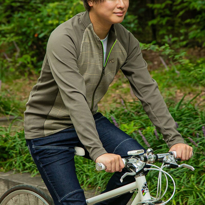 Glen check cycling jersey | Casual cycle wear W
