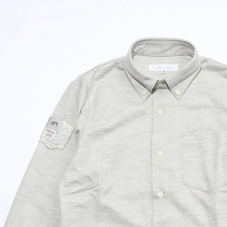 Wool-mix shirt(houndstooth pattern)