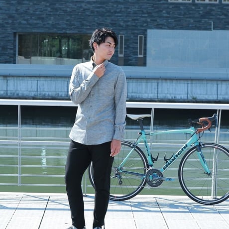 Wool-mix shirt(Plain)