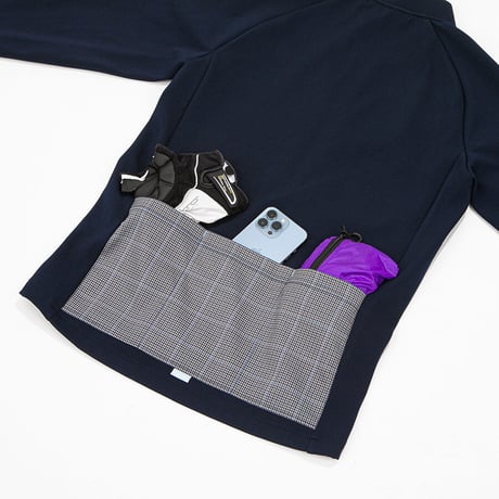 Glen check cycling jersey