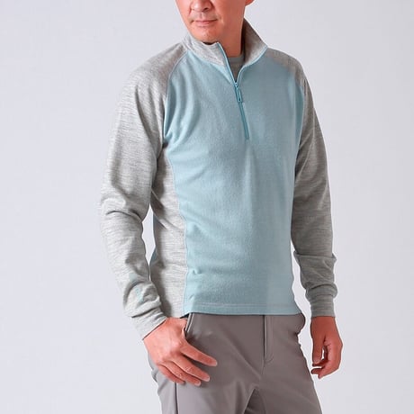 Wool half-zip pullover