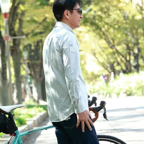Wool-mix shirt(houndstooth pattern)