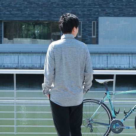 Wool-mix shirt(Plain)