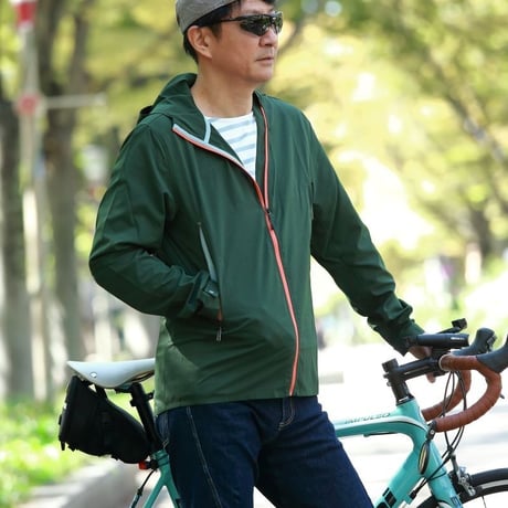 Packable rain jacket