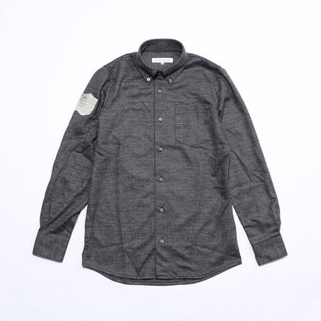 Wool-mix shirt(houndstooth pattern)