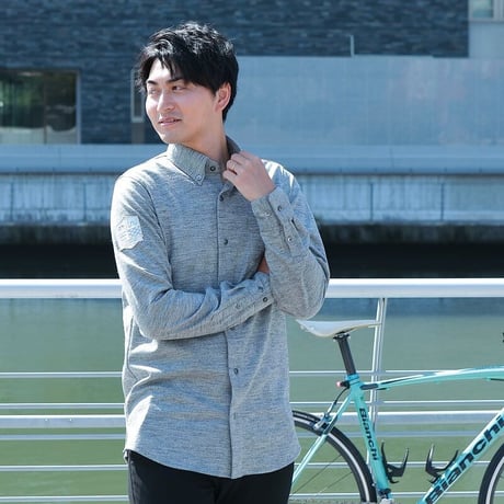 Wool-mix shirt(Plain)