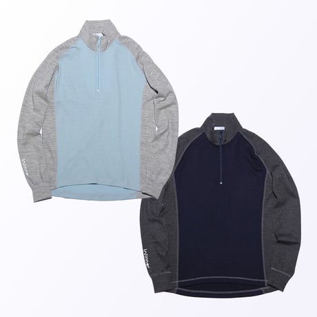 Wool half-zip pullover
