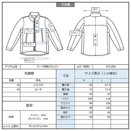 Hood-packable blouson